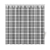 Scott Black & White Modern Tartan Shower Curtain